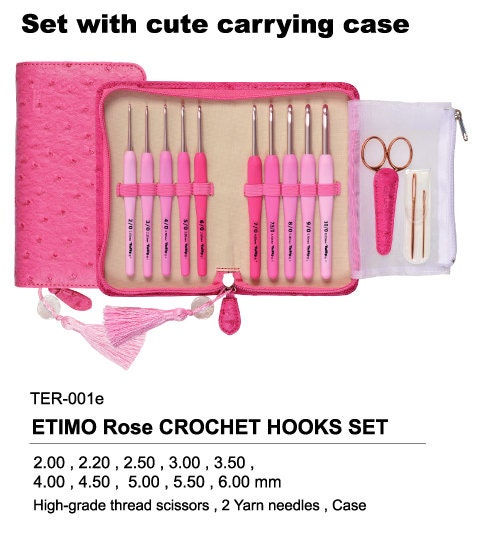Crochet Hooks: Tulip Etimo Rose Crochet Hooks set