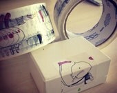 Illustrated adhesive washi tape
