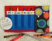 Crayon Roll / Crayon Wallet: Happy Days - arts & crafts coloring travel toy / game - Sale take 20% off