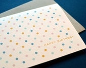 Greeting Card: Polka Dot Happy Birthday