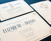 Art Deco, Twenties Inspired Wedding Invitation Collection