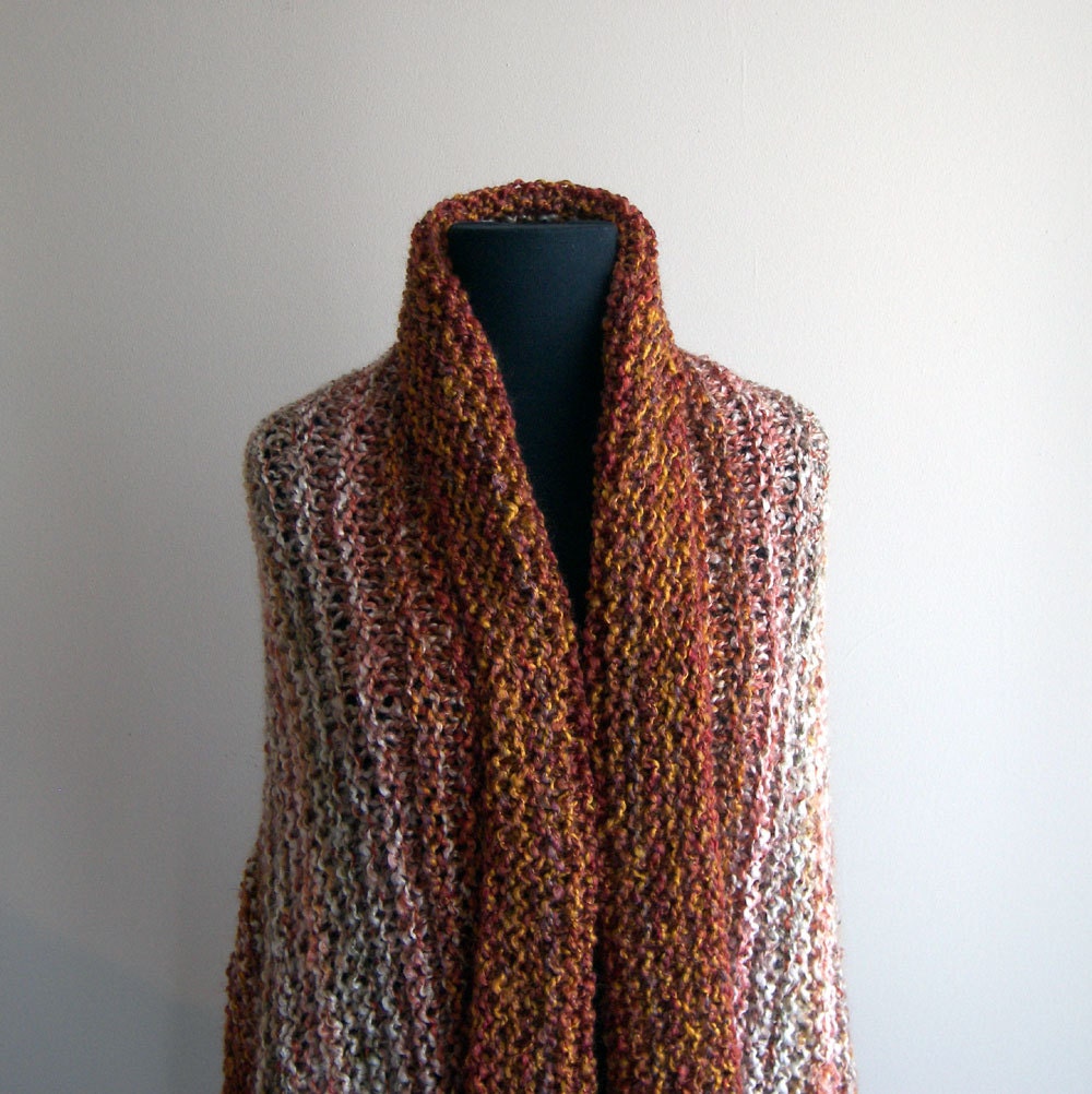 Peace Like a River Shawl for Prayer, Meditation, Comfort, Saffron, Lap Blanket, Throw, Full Rectangle, Ready-to-Ship FREE SHIPPING