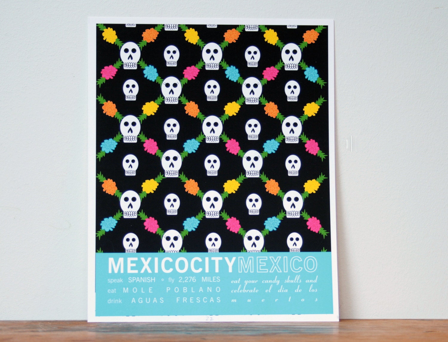 Mexico City Mexico Travel Poster