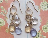 lexi earrings - multi gemstone 14k gold fill