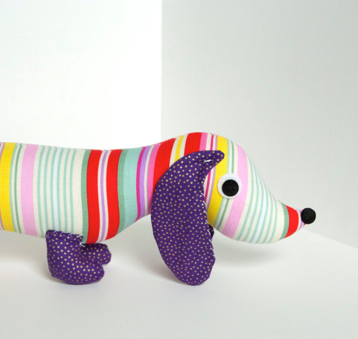 Stuffed Animal Plush Wiener Dog Dachshund Soft Baby Toy Doll LOIS
