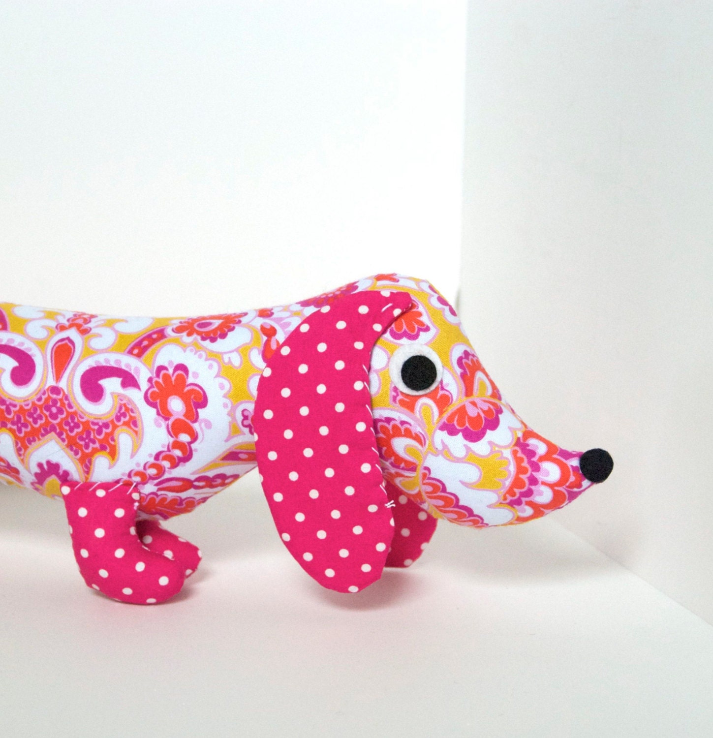 Kids Stuffed Animal Wiener Dog Plush Doll Dachshund Toy LUCILLE