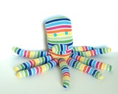 Kids Baby Plush Octopus DELUXE SOCKTOPUS Stuffed Doll Toy Made From Recycled Sweaters