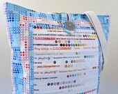 Quilted Selvage Panel Dots Tote Bag