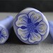 POLYMER CLAY Cane Blue Flower by XOCC