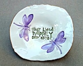Ceramic Happiliy Ever After Trinket Bowl