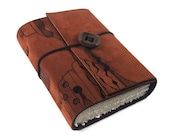 Mountains, Journal, Leather, Handmade, Suede, Diary