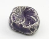 Vanilla Grape Squarish Shape Porcelain Ceramic Bead