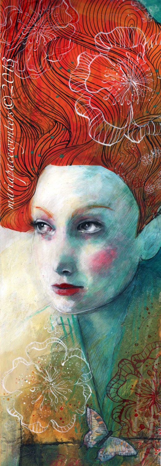 Hopeful- Original mixed media painting by Maria Pace-Wynters