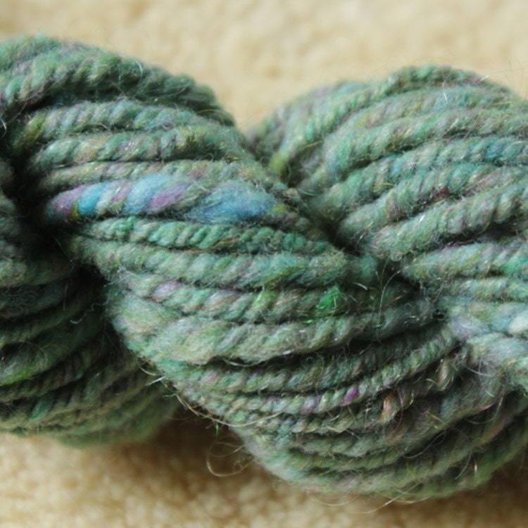 Handspun worsted "Dragon Scales"