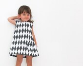 Summerweight Smock Dress - Rough Diamond, in Inkspot