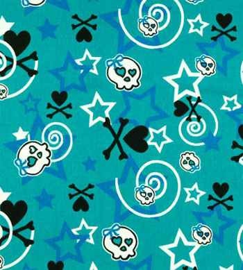 Blue Stars and Skulls Laundry Bag