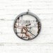 Bliss - Vintage Map Pendant in Handmade Setting