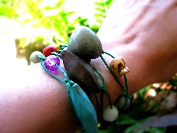 Unexpected Wrap Around  Hemp Bracelet / Choker