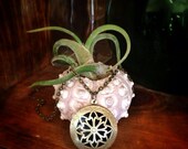 Antique Bronze Essential Oil Diffuser Necklace- Cut out style