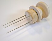 Needle Felting Multi tool holder for up to 6 needles wooden handle