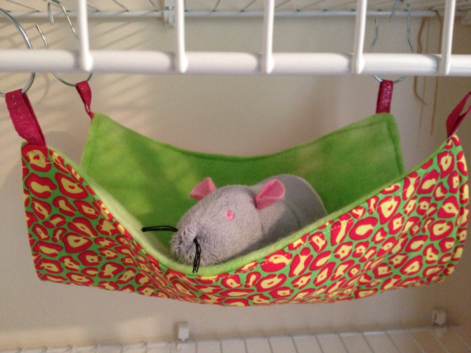 Neon leopard flat hammock
