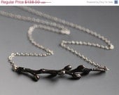 Branch necklace, sterling silver twig jewelry, made to order