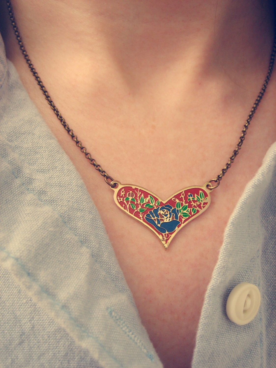 Vintage Heart Necklace VI