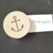 anchor wood magnet, magnets, nautical