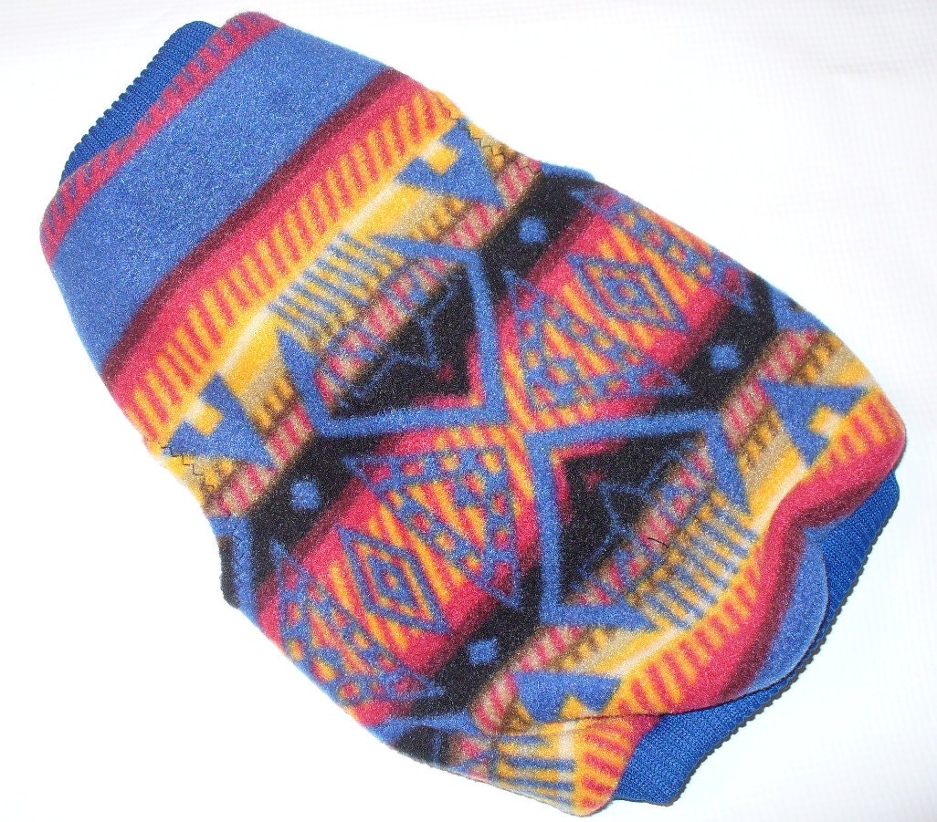 Fleece Dog Sweater Pet  Romper Snuggy