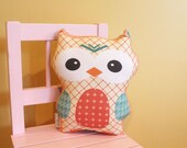 stuffed OWL PETUNIAS' Owl Pillow doll toy toddler baby kid child plush softie gift photo prop room decor unique cute present