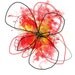 Set of Four Prints - Red Liquid Flowers - giclee reproduction