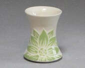 Light Green Flower Tiny Flared Vase... In Stock