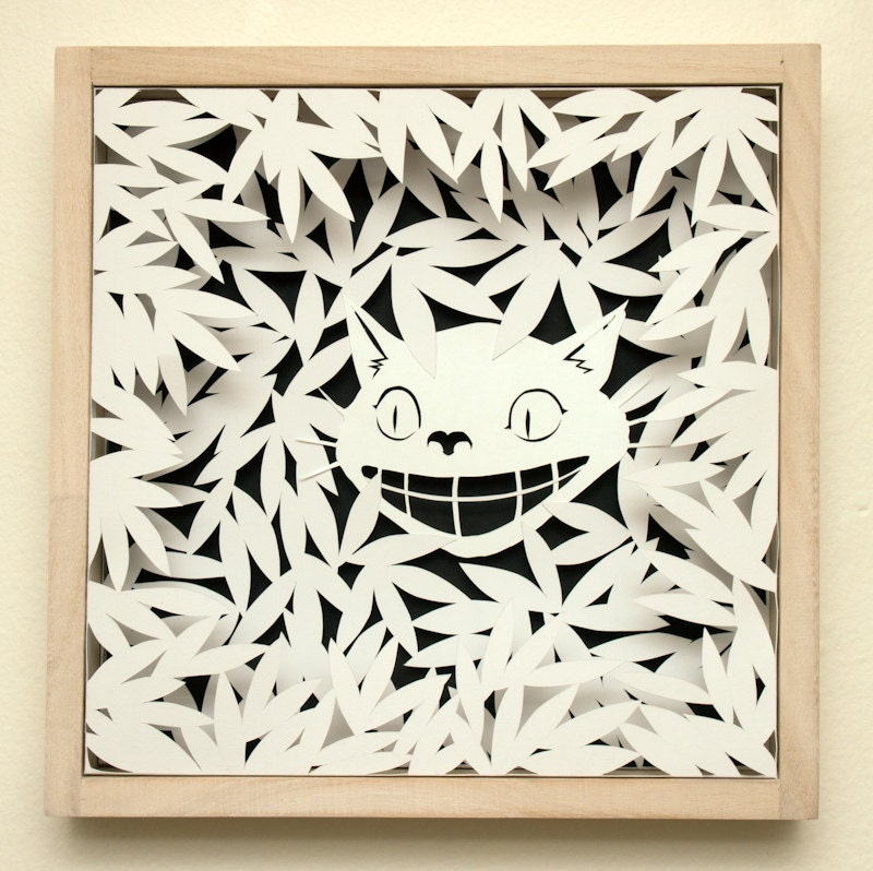 Paper Cutting Art, The Cheshire Cat