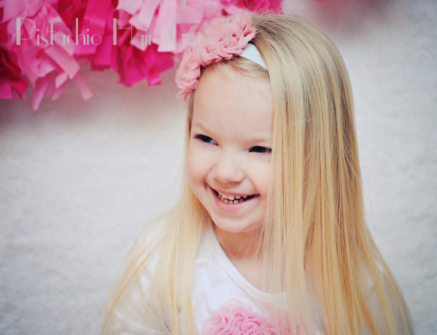 Shabby Cotton Headband...choose from 29 color combos or choose your own. Perfect Easter Basket filler