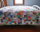 collage of childhood or collage of a life -- custom queen size quilt