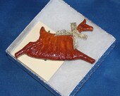 Guernsey Goat Adornment-sculpted, signed, handmade