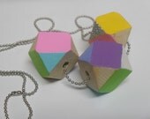 Wood Geo Necklace