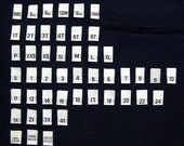 You choose 100 Woven Size Labels - MIX and MATCH