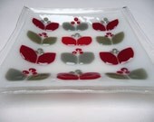 Fused glass dish Mid Century free shipping UK