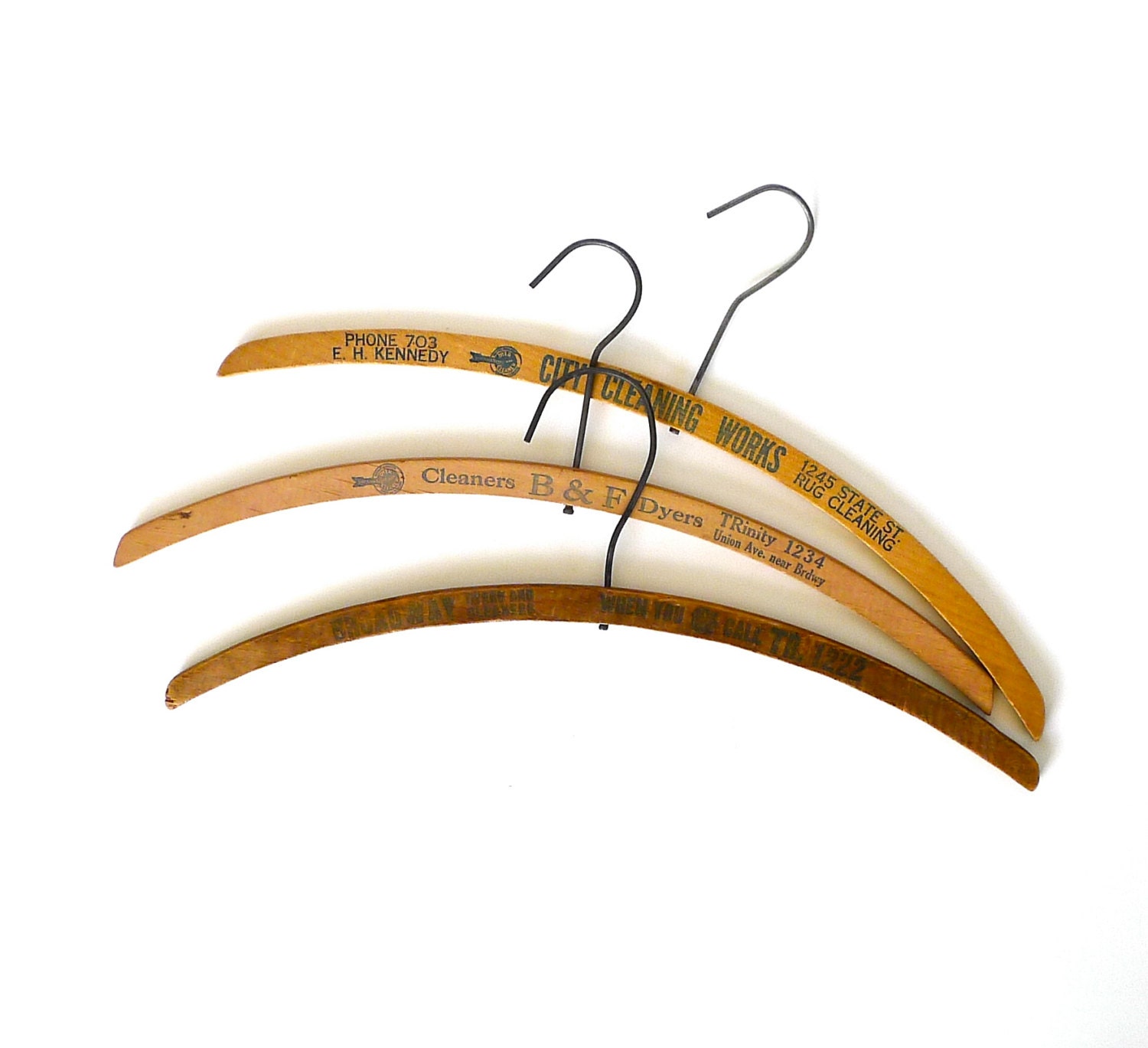 Wood Advertising Dry Cleaner Hangers
