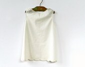 Vintage Toddler Girl White Cotton Dress Slip
