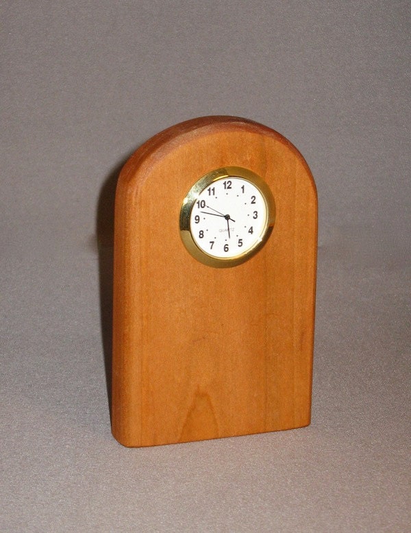 wooden clocks handmade from cherrywood