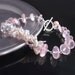 Rose Quartz and Saltwater Keishi Pearl Bracelet