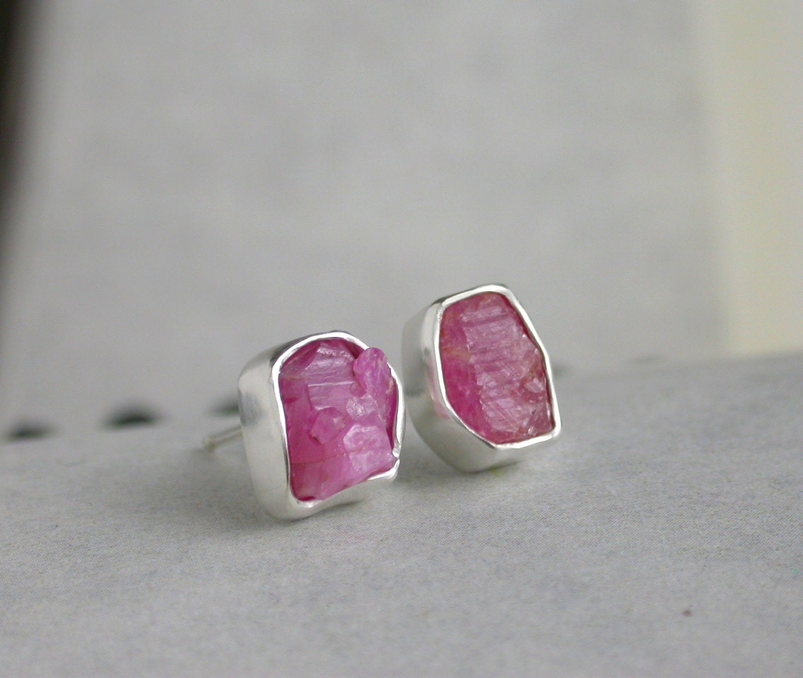 Candy Earrings - Ruby Sapphire