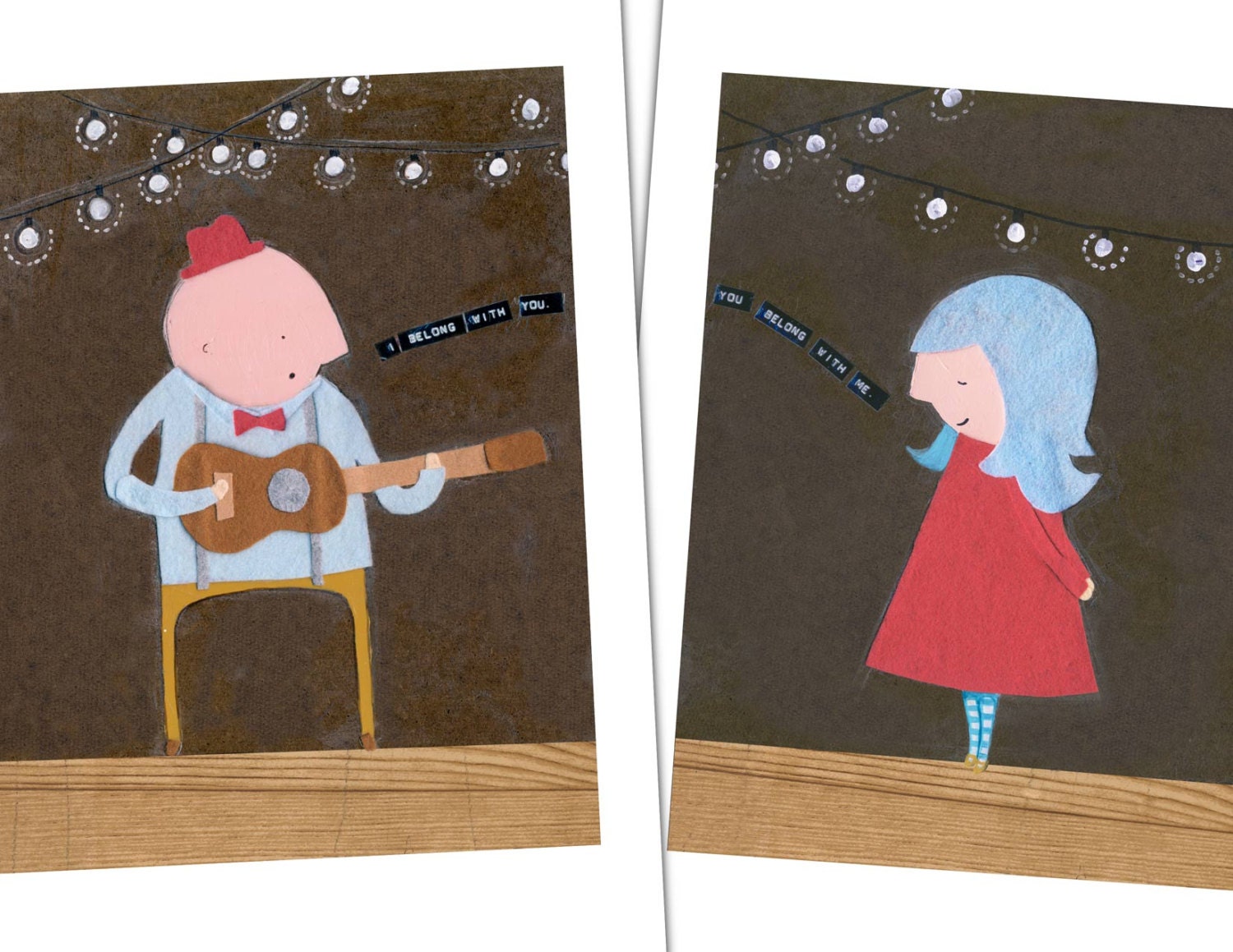 I Belong With You print set 8x10