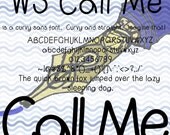 Font, WS Call Me, hand drawn, wiccked stepmother fonts, ttf font file, by melanie j cook, for wiccked.