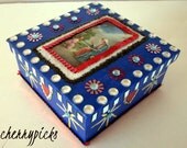 St Anne - Wooden/Jewelry/Rosary/Prayer/Trinket Box