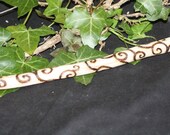 Mullein Fire Spiral Wiccan Wand