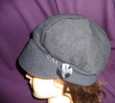 Jax Hats all black basic black little black hat textured