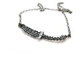 woven: crystal necklace